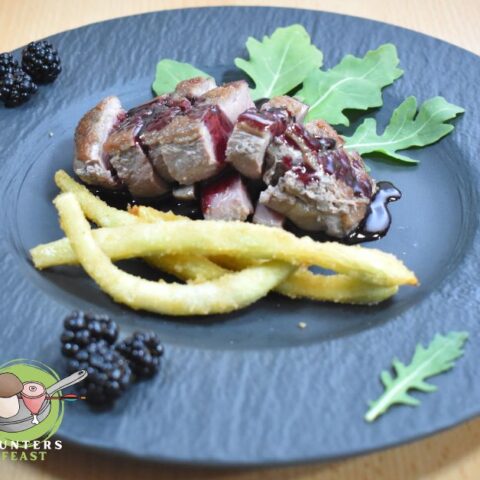 Duck breast with Blackberry Sauce