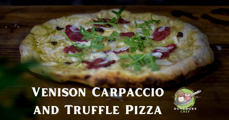 Gourmet Venison Carpaccio and Truffle Pizza